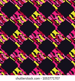 Seamless geometric pattern. Texture of swirling stripes. Textile rapport.