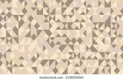 Padrão geométrico contínuo com mosaico texturizado e formas nítidas. Perfeito para arte de cartaz, fundos abstratos ou impressões têxteis modernas.