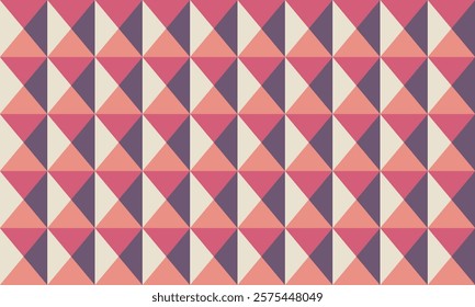 Seamless geometric pattern with textured mosaic and sharp shapes. Perfect for poster artwork, abstract backgrounds, or modern textile prints.