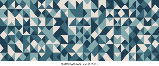 Seamless geometric pattern with textured shapes. Ideal for modern textile designs, poster covers, or abstract backgrounds. A perfect creative vector for minimalistic projects.