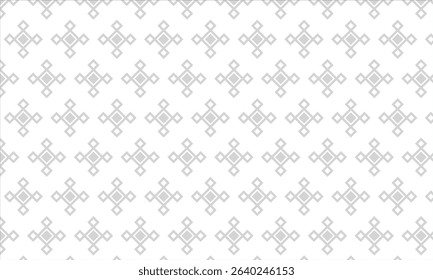 Seamless geometric pattern with thin gray diamond shapes on a white background. Elegant and minimalistic design ideal for digital wallpapers, textiles, packaging, and modern branding projects.