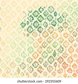 Seamless geometric pattern. Traditional Balinese textiles. Color. 