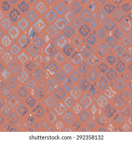 Seamless geometric pattern. Traditional Balinese ornament. Color