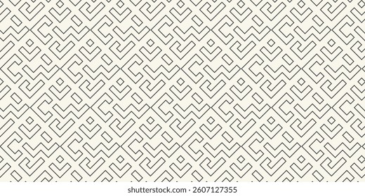 Seamless geometric pattern, traditional chinese background, monochrome asian texture