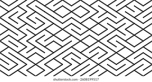 Seamless geometric pattern, traditional chinese background, monochrome asian texture