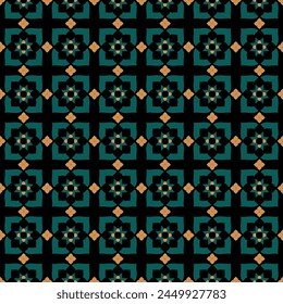 patrón geométrico sin fisuras motivos tradicionales fondo étnico con Elementos decorativos ornamentales para texturas de fondo diseño de superficie de tela embalaje Ilustración vectorial