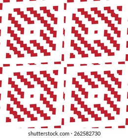 Seamless geometric pattern. Traditional style woolen jacquard ornamental texture.