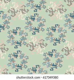 Seamless geometric pattern in trendy colors
