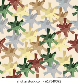 Seamless geometric pattern in trendy colors