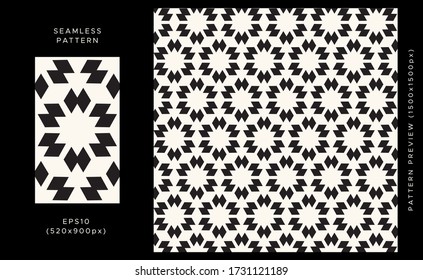 Seamless geometric pattern. Trendy textile, fabric, wrapping. Modern stylish abstract texture. Vector illustration.