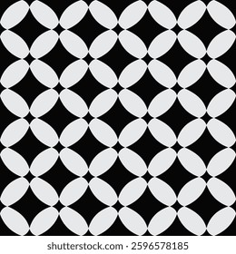 seamless geometric pattern Triangle, square, flower, geometric, circle, shape, fabric pattern, wallpaper, fabric, pattern, black and white