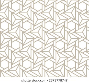 Seamless geometric pattern with triangle style