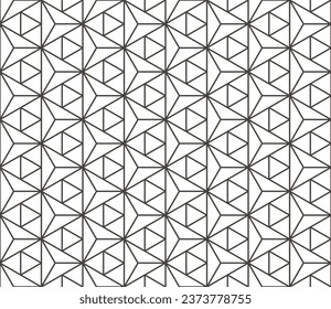 Seamless geometric pattern with triangle style