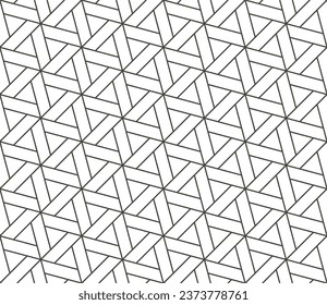 Seamless geometric pattern with triangle style