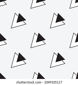 seamless geometric pattern of triangles