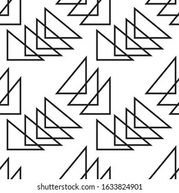 seamless geometric pattern of triangles