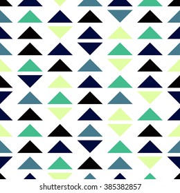 Seamless geometric pattern of triangles