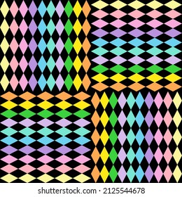 seamless geometric pattern with triangles. Abstract beautiful multicolored geometric background.	