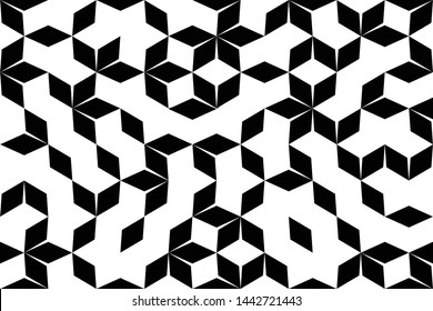 seamless geometric pattern. triangles black tone mosaic pattern. random color. background, vector, illustration