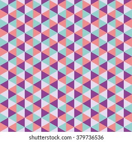 Seamless Geometric Pattern with Triangles. Can be Used in Package Design, Paper and Textile.