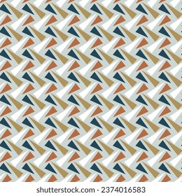 Seamless geometric pattern. Triangles. Color print.