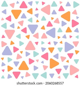 Seamless geometric pattern with triangles, Seamless pattern with colorful triangles background