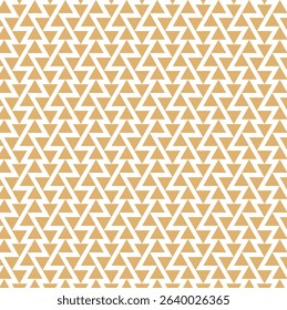 seamless geometric pattern with triangles, triangles are filled with tan color, interlocking triangles, continuous zig-zag lines or a series of connected arrowheads, tessellated design,