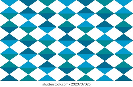 seamless geometric pattern with triangles, green and blue diamond  pattern repeat and seamless style replete image design for fabric printing or vintage theme wallpaper 80's year style