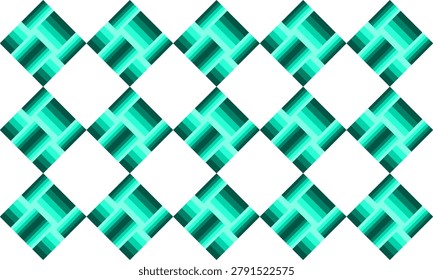 seamless geometric pattern with triangles, green abstract diamond checkerboard repeat pattern, replete image, design for fabric printing