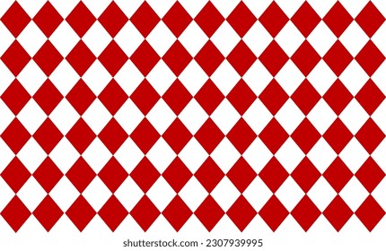 seamless geometric pattern with triangles, red diamond checkerboard repeat pattern, replete image, design for fabric printing
