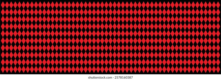 Seamless geometric pattern with triangles, red diamond checkerboard repeat pattern, replete image, design for fabric printing