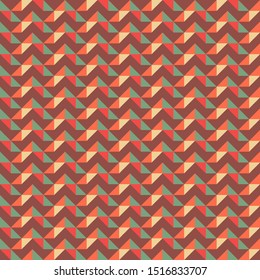 Seamless geometric pattern with triangles. Textile printing, fabric, package, cover, greeting cards.