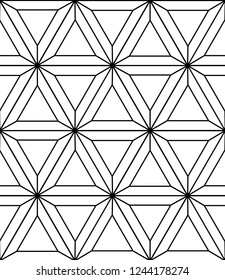 Seamless geometric pattern with triangles. Vector art.
