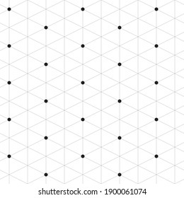 Nahtloses geometrisches Muster. Dreiecksnetz-Streifen. Minimalistische Vektorwiederholung Textur.Schwarz-weißer Gitterhintergrund.