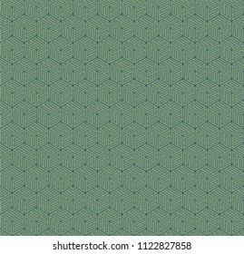 seamless geometric pattern in two shades of green
