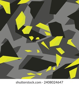 Seamless geometric pattern. Urban camouflage. Print on fabric and clothes. Vector illustration