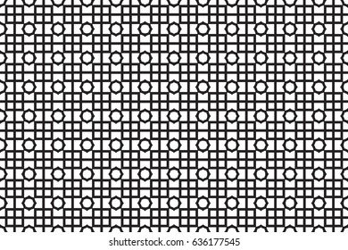 seamless geometric pattern of various ornament. vector illustration.