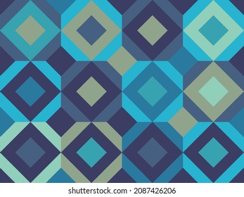 Seamless geometric pattern of various shapes and elements in a modern style.