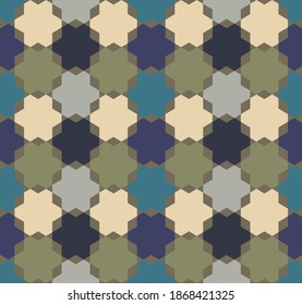 Seamless geometric pattern in vector