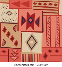 seamless geometric pattern; vector