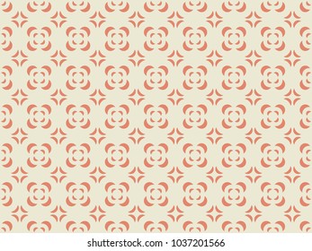 Seamless geometric pattern vector. Abstract design red and rose gold. Design print for textile, fabric, wallpaper, background. Set 13