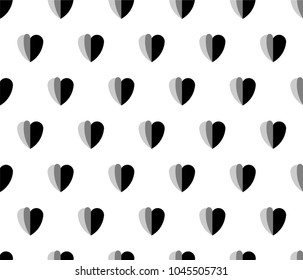 Seamless geometric pattern. Vector abstract classical background in black and white color