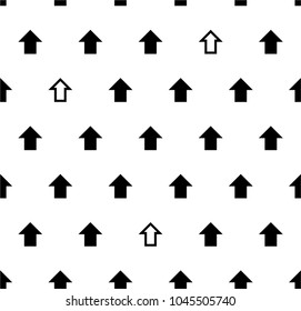 Seamless geometric pattern. Vector abstract classical background in black and white color