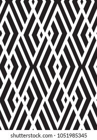 Seamless geometric pattern. Vector abstract repeating classical background in black and white color. Line modern design