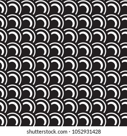 Seamless geometric pattern. Vector abstract repeating classical background in black and white color. Modern design with diagonal elements