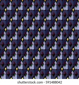 Seamless geometric pattern. Vector abstract background. Texture with rhombus. Print on textile.