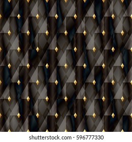 Seamless geometric pattern. Vector abstract background. Texture with rhombus. Print on textile.