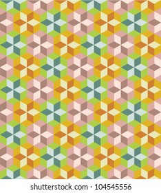 Seamless Geometric Pattern Vector Art Illustration Stock Vector ...