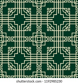 Seamless geometric pattern. Vector art deco background