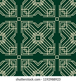 Seamless geometric pattern. Vector art deco background